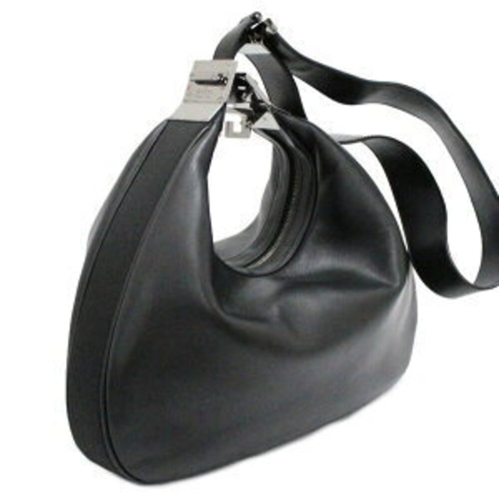 Gucci Hobo Black Leather Bag Shoulder